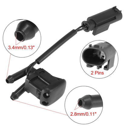 2 x Windshield Washer Nozzles with Heating for BMW 5 Series E39 (1997-2003)