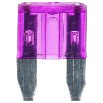 100 x Mini-Blade ATM Fuses 3Amp Purple