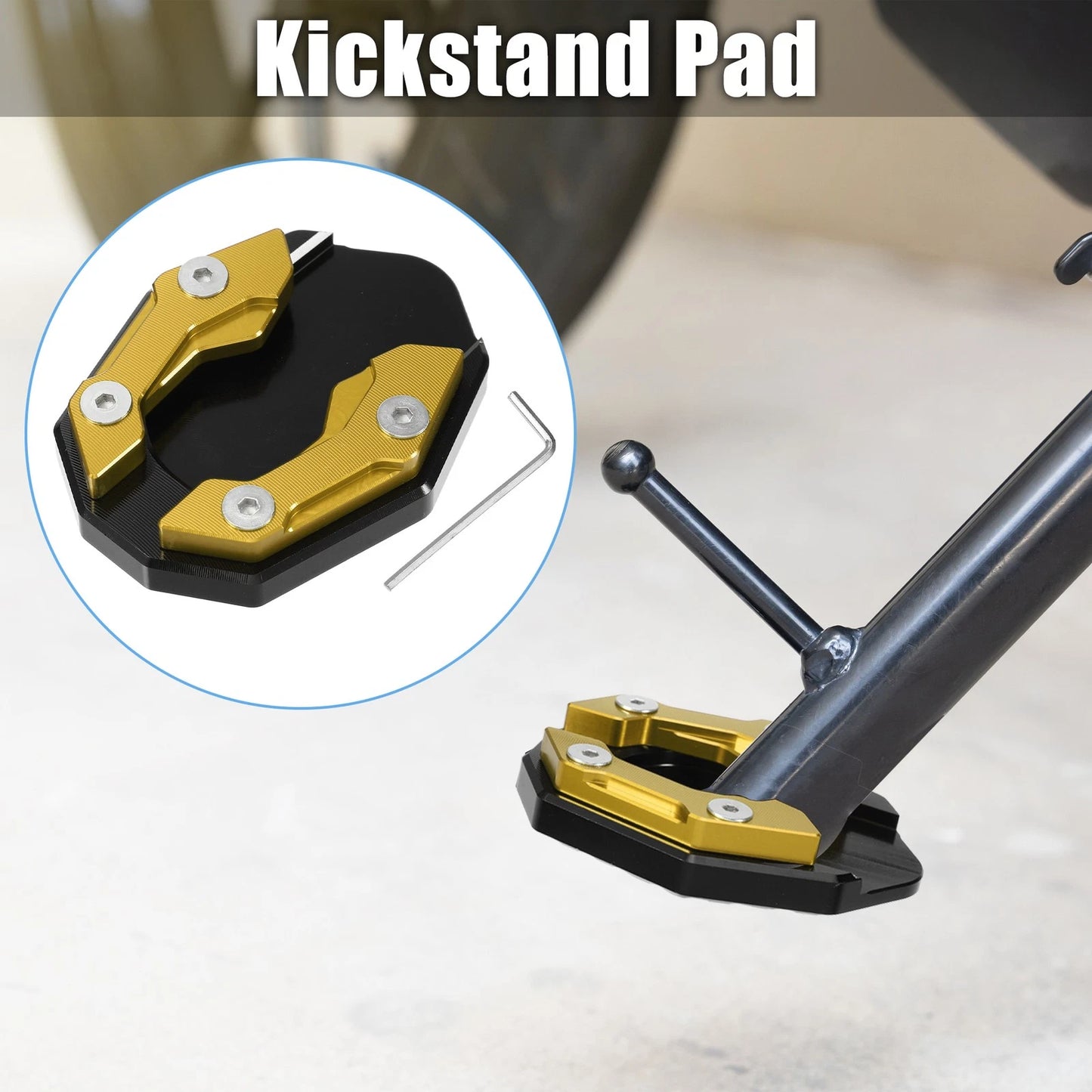 Aluminum Alloy Motorcycle Kickstand Plate Pad for Honda Adv