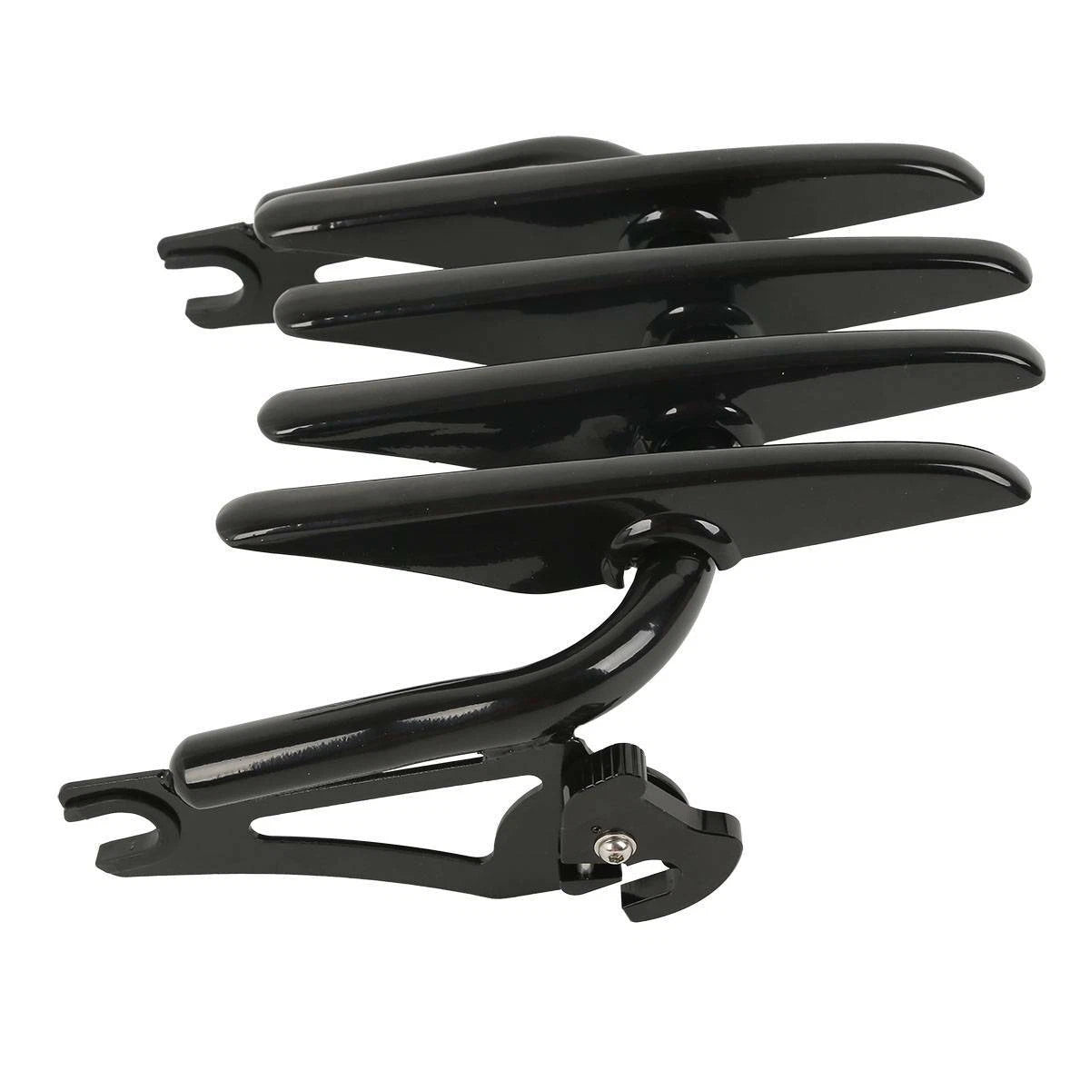 Black Stealth Luggage Rack w/ Docking Hardware for Harley Touring (2009-2013)