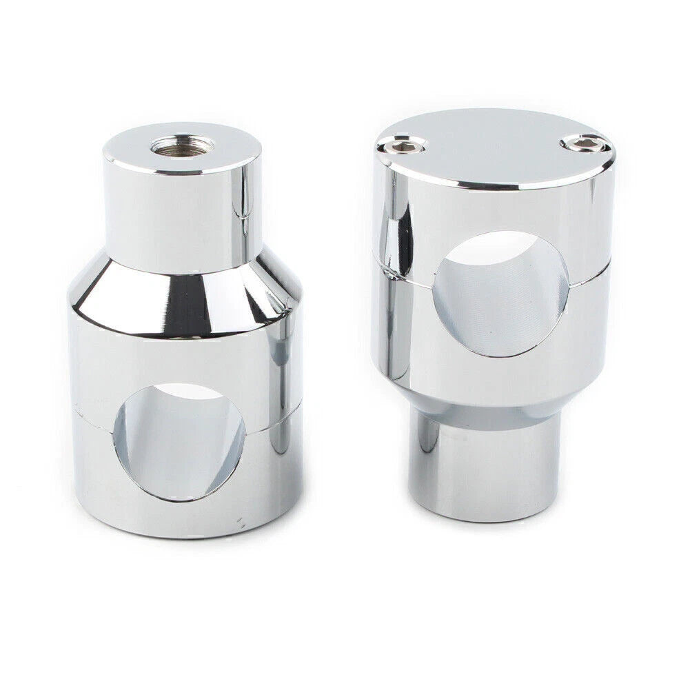 Handlebar Mount Adapter Risers Clamp for Honda Harley Chrome