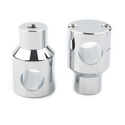 Handlebar Mount Adapter Risers Clamp for Honda Harley Chrome