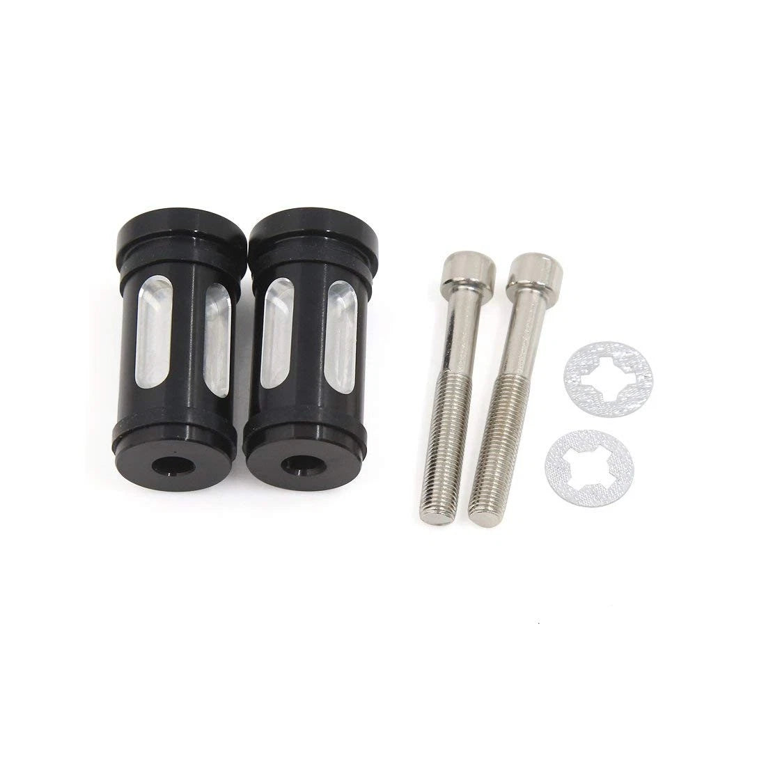 2 x Black CNC Edge Cut Brake Shifter Peg Billet for Harley