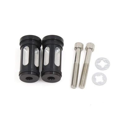 2 x Black CNC Edge Cut Brake Shifter Peg Billet for Harley