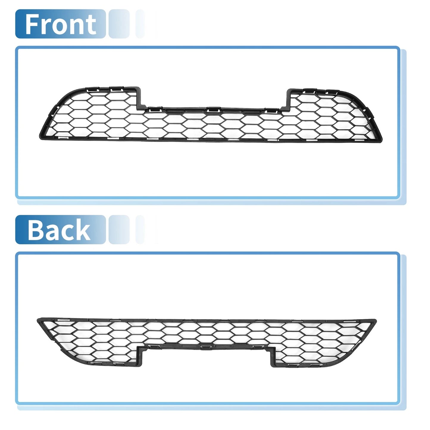 Front Lower Bumper Grille for Nissan Sentra (2015-2018) Black