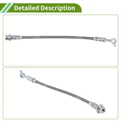 4pcs Extended Braided Brake Line Hose for Nissan Patrol GQ Y60 (88-97)