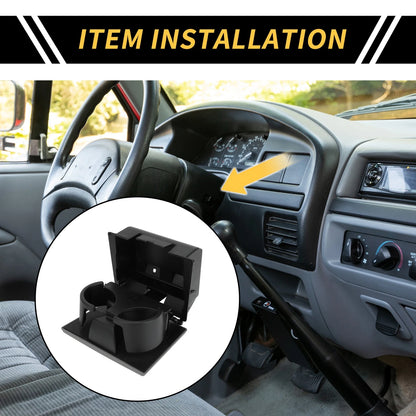Dashboard Cup Holder Coin Holder for Ford F-250 F-350 F-450 F-550 (2008-2016)