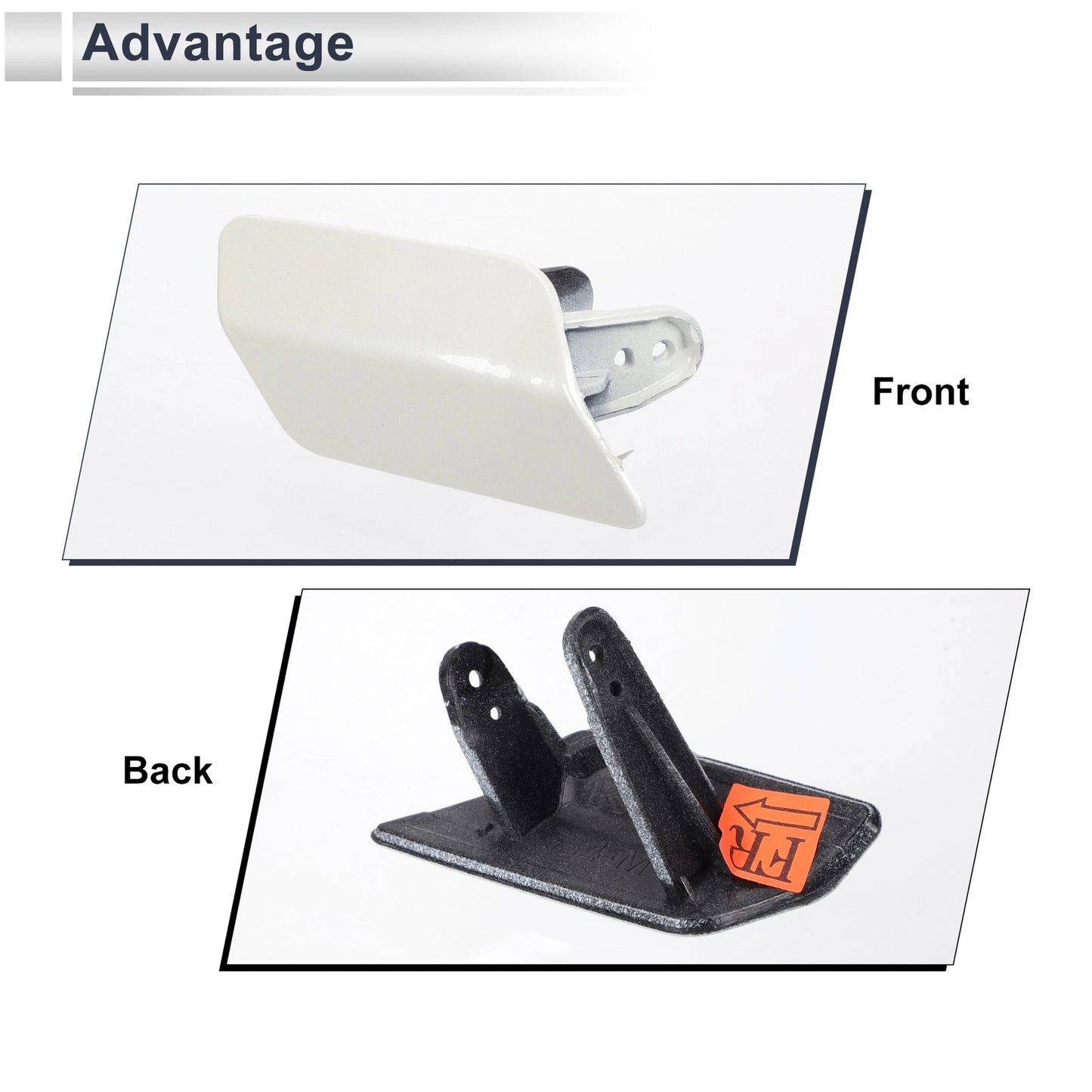Front Right Side Bumper Headlight Washer Nozzle Cover for BMW 3 Series (2006-2013)