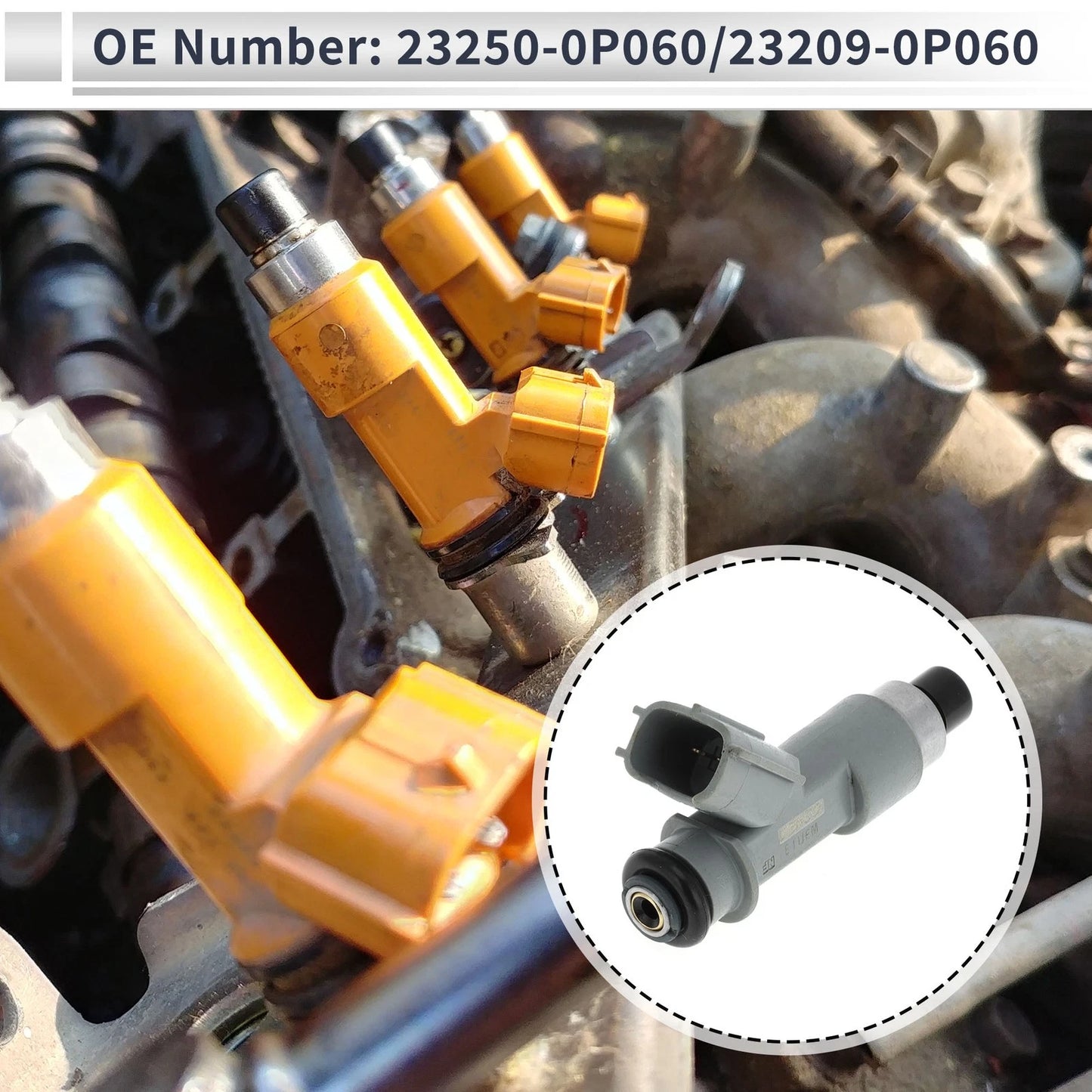 Fuel Injector 1 Pc for Toyota CR0WN GRS20 (2010–2013)