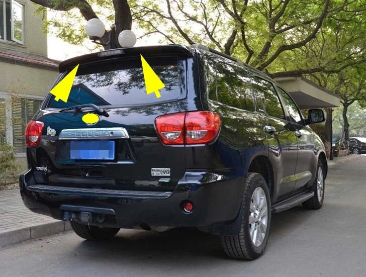 Rear Factory Style Spoiler Wing for 2008-2018 Toyota Sequoia with LED Light