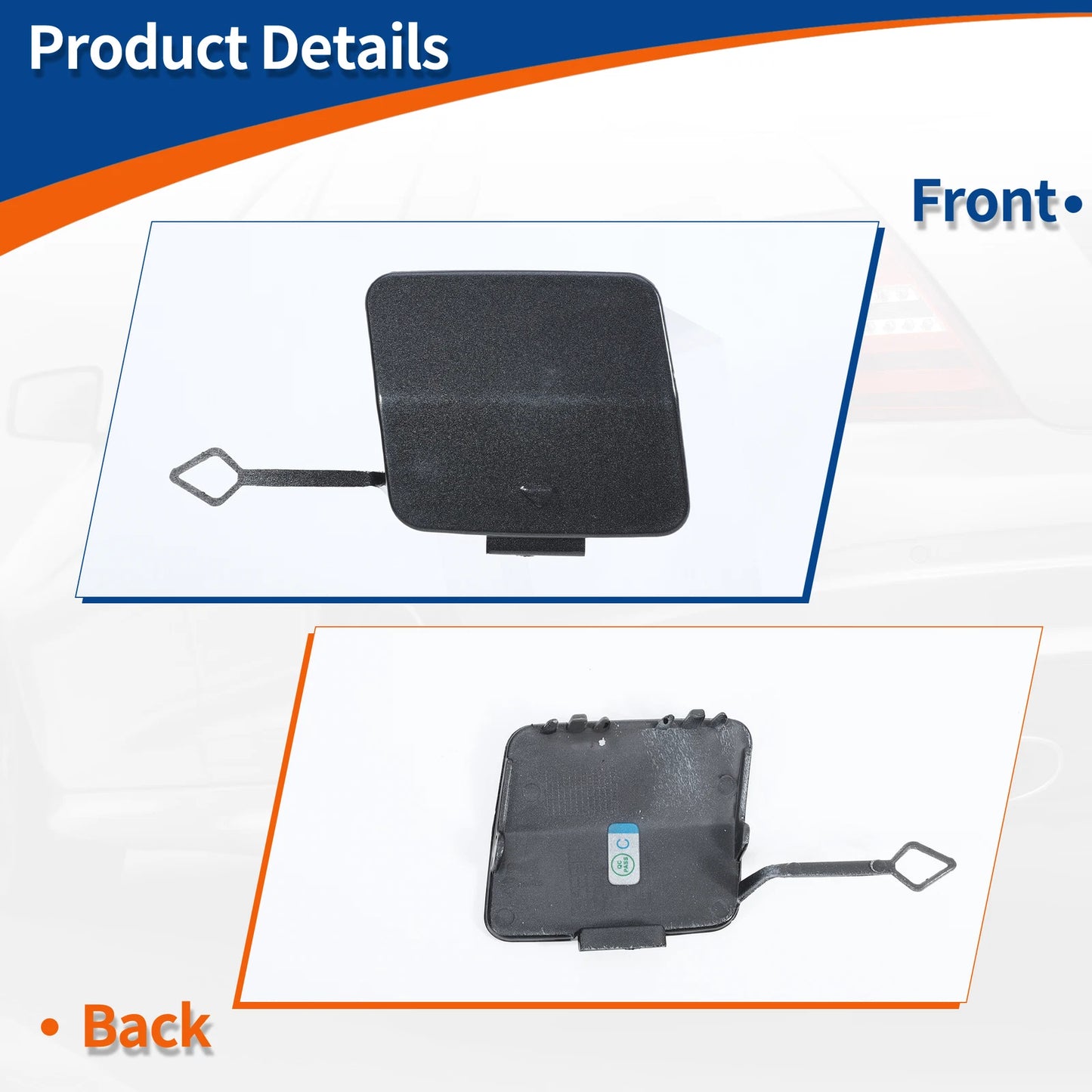 Bumper Tow Hook Cover for BMW 1 Series F20 (2011-2019) - Mineral Grey