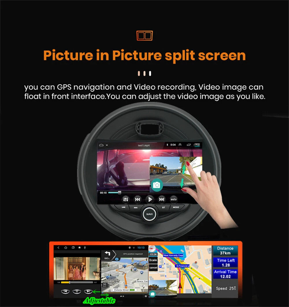 9" Head Unit Carplay 4GB + 32GB GPS for BMW Mini Cooper F55 F56 (2014-2021)