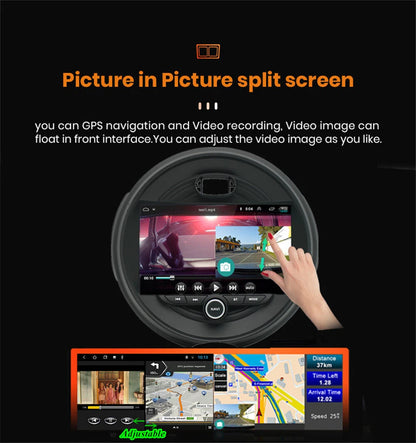 9" Head Unit Carplay 4GB + 32GB GPS for BMW Mini Cooper F55 F56 (2014-2021)