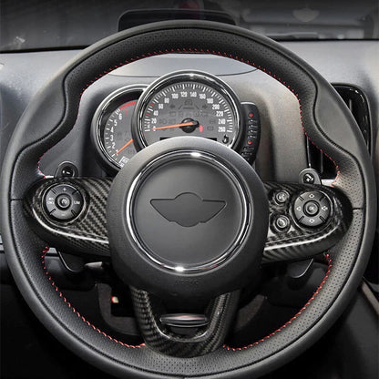 Dry Carbon Fiber Steering Wheel Cover Trim for Mini F54 F55 F56 F57 F60 JCW
