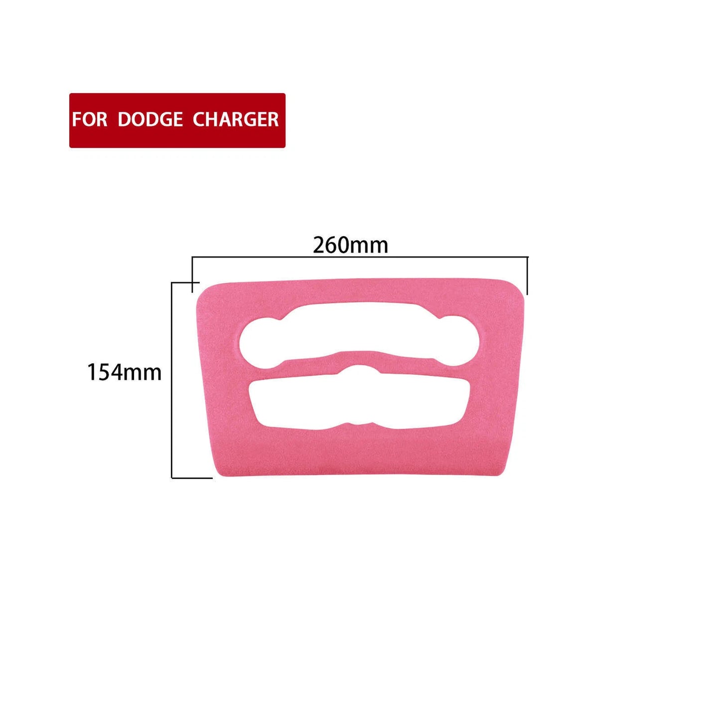 1x Pink Leather A/C Panel Cover for Dodge Charger (2016-2023)