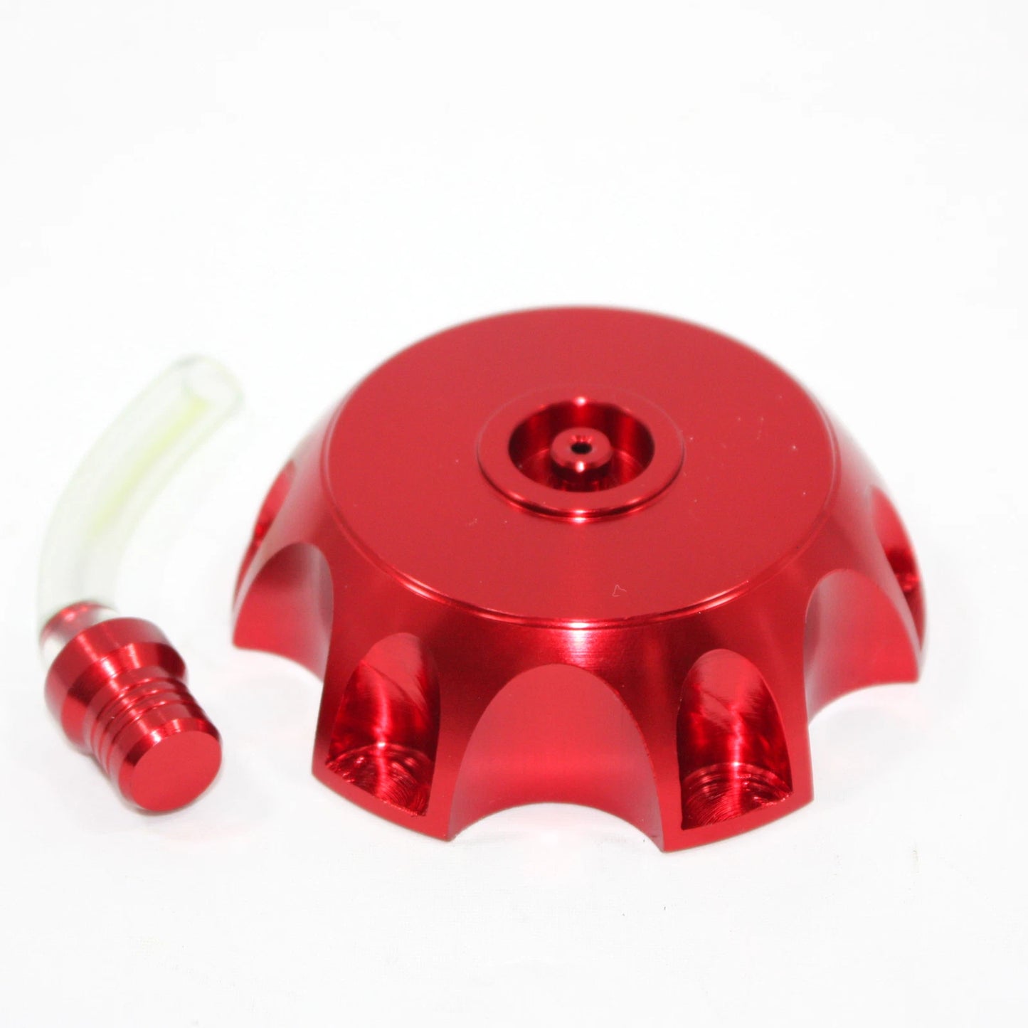 RED Alloy Gas Fuel Tank Cap + Breather for 110cc 125cc PIT Trail Dirt Bike