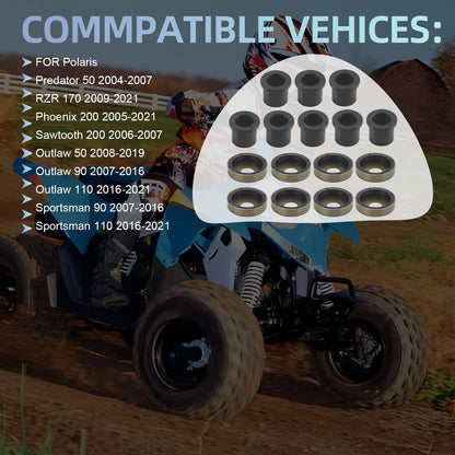 Front A-Arm Bushing Set for Polaris Sportsman 90/110 (2007-2021) 8pcs