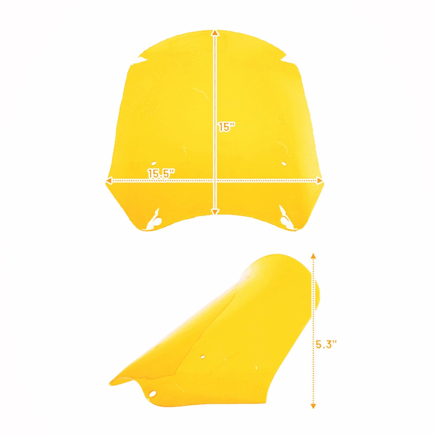 Yellow Windshield Guard for Harley Dyna Softail Street Bob Low Rider (2006-2023)