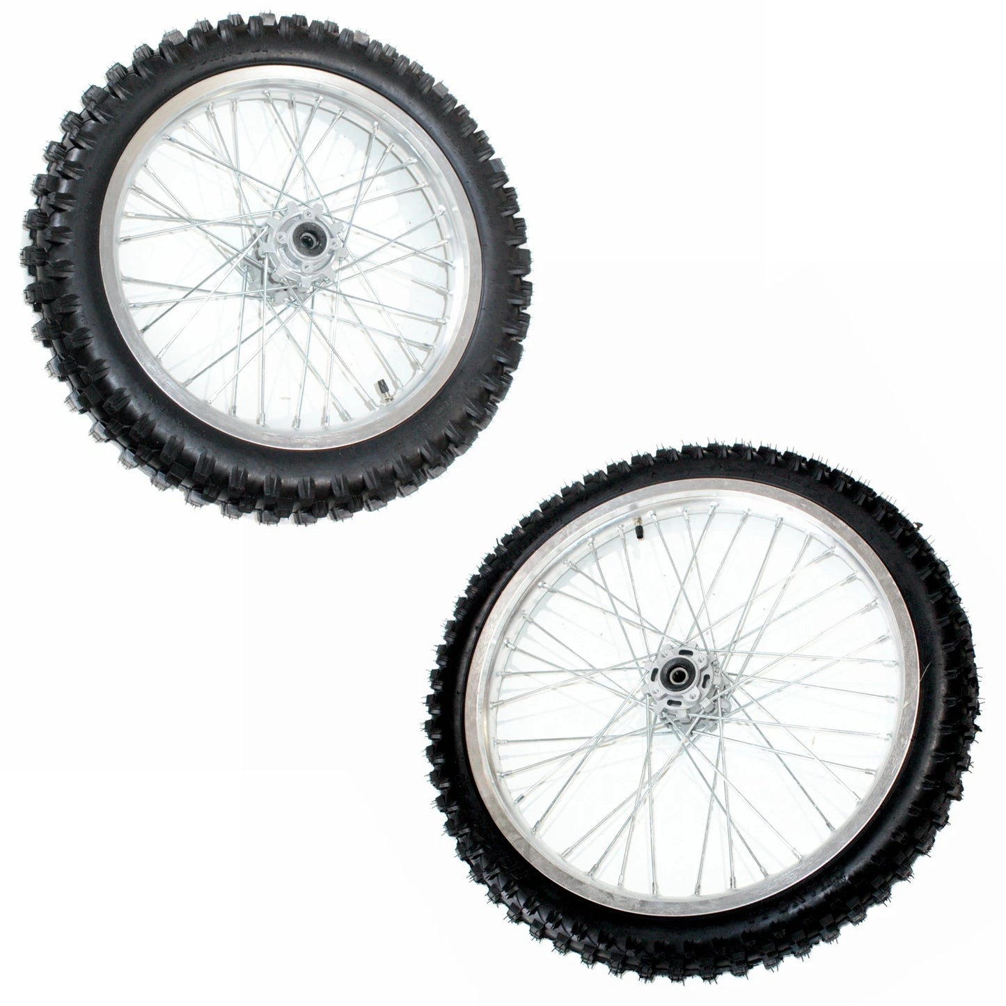 21" Front & 18" Rear Wheel Rim Tire for PIT Trail Dirt Bike MX Motorcross