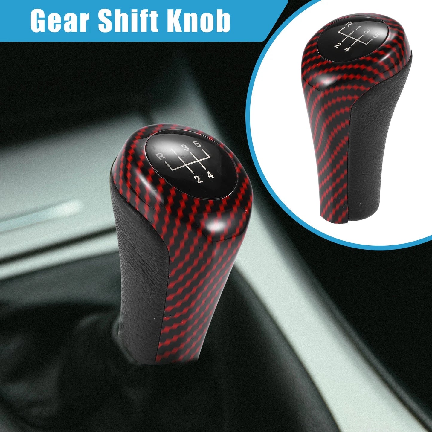 5 Speed Manual Gear Shift Knob for BMW 1 3 5 6 Series E81 E82 E87 (2006-2013)