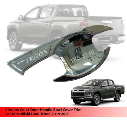 Door Handle Bowl Trim Chrome for Mitsubishi L200 Triton (2019-2020)