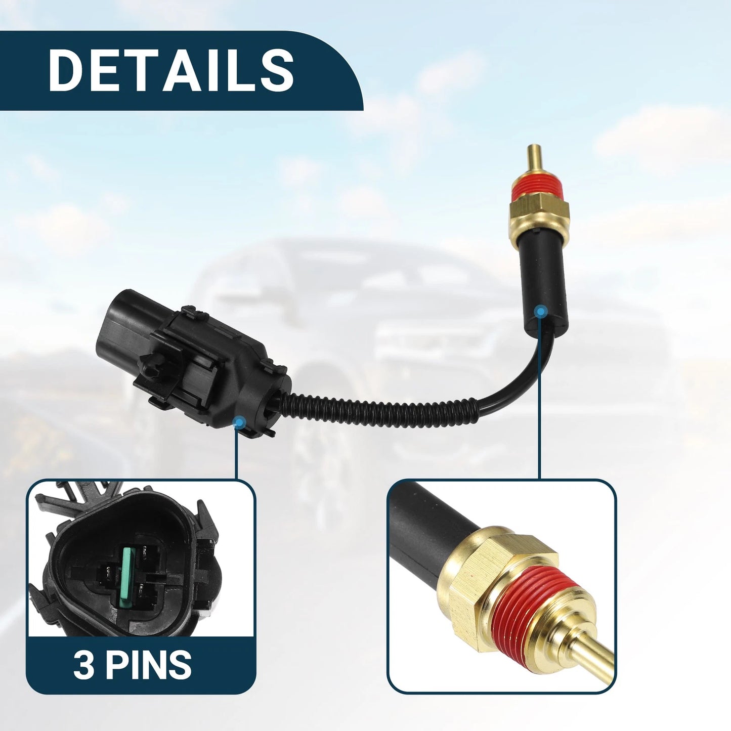 Coolant Temperature Sensor for Kia Spectra (2000-2009)