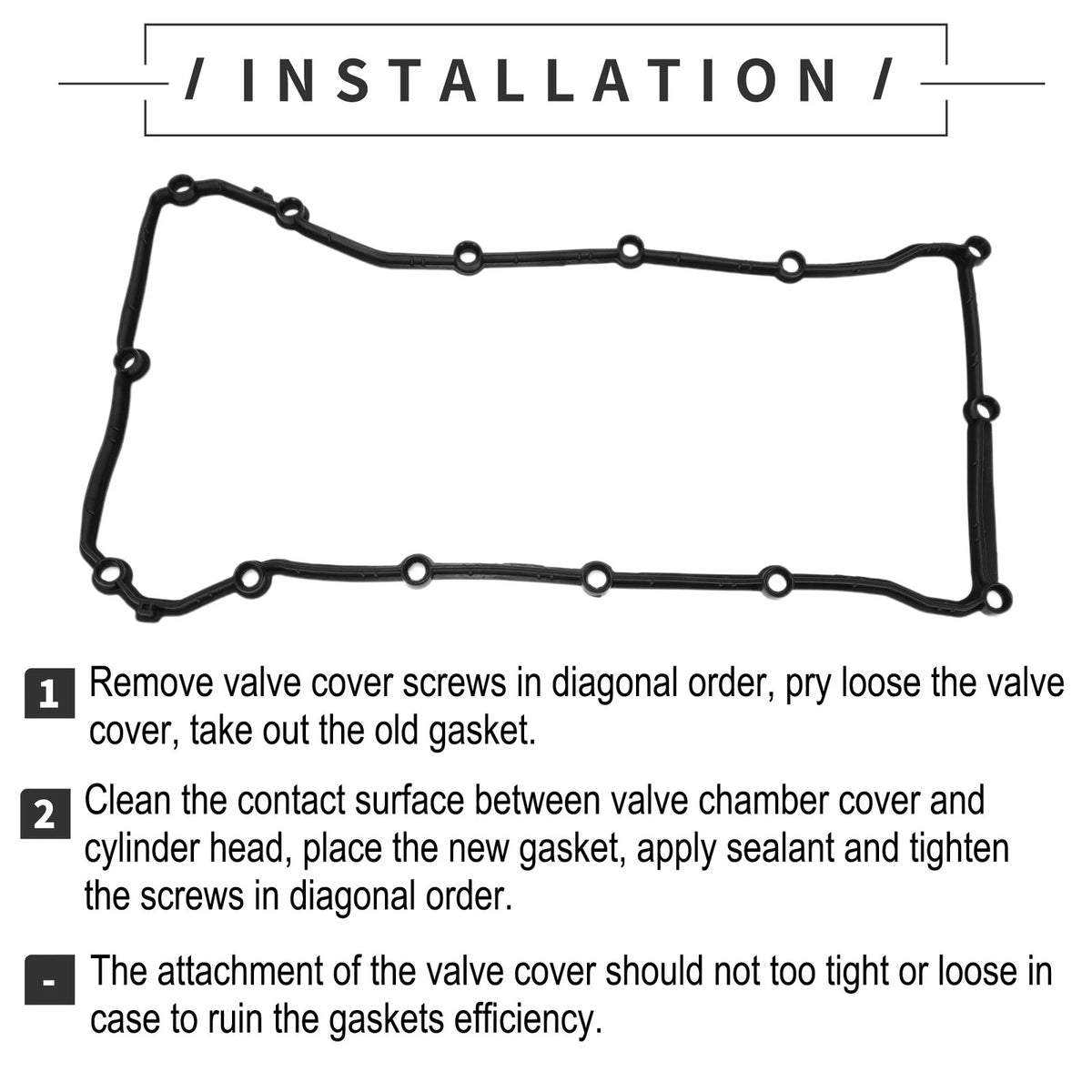 Valve Cover Gasket for Chrysler Sebring 2.4L L4 Gas (2007-2010)