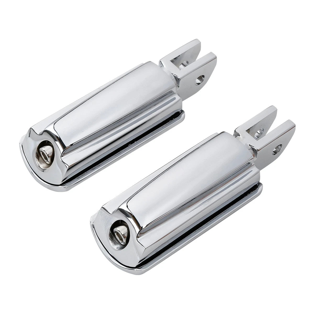Chrome Driver & Passenger Footpegs Bracket for Harley Fat Boy (2018-2025)
