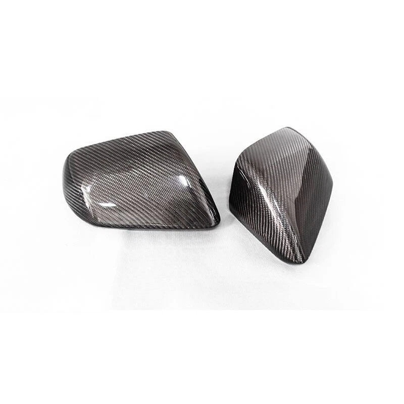 Dry Carbon Fiber Add-on Side Mirror Cover Caps for Ford Mustang 2024+