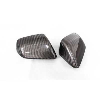 Dry Carbon Fiber Add-on Side Mirror Cover Caps for Ford Mustang 2024+