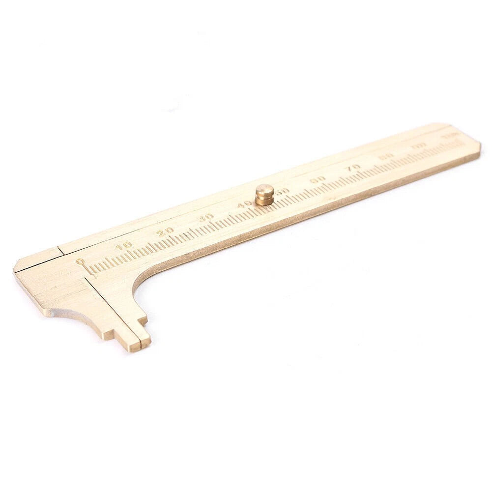 100mm Brass Caliper Sliding Vernier Ruler for Gem & Bead Measuring Tools