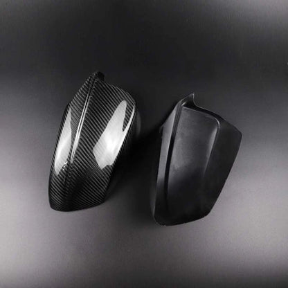 Real Carbon Fiber Addon Side Mirror Cover Fit For BMW 5 Series F10 F11 2011-2013