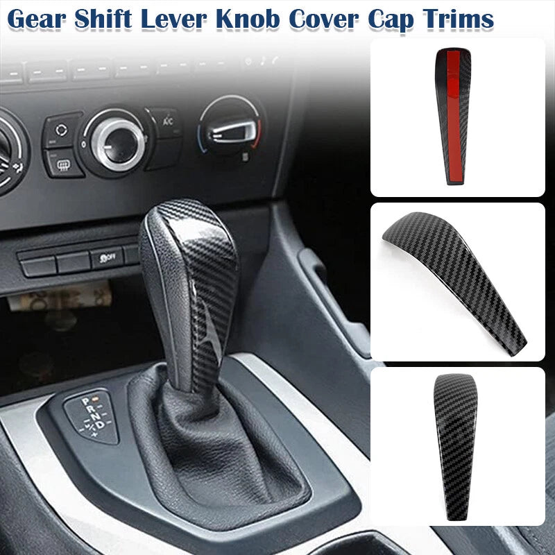 Carbon ABS Gear Shift Knob Cover for BMW 3 Series E90 E91 E93 (2006-2012)