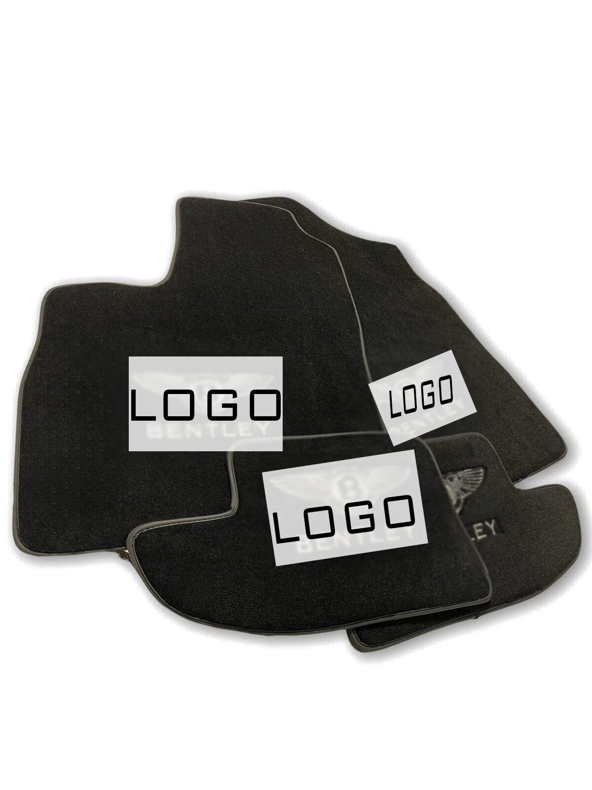 Custom Black Carpet Floor Mats for Bentley Continental GT (2004-2023)