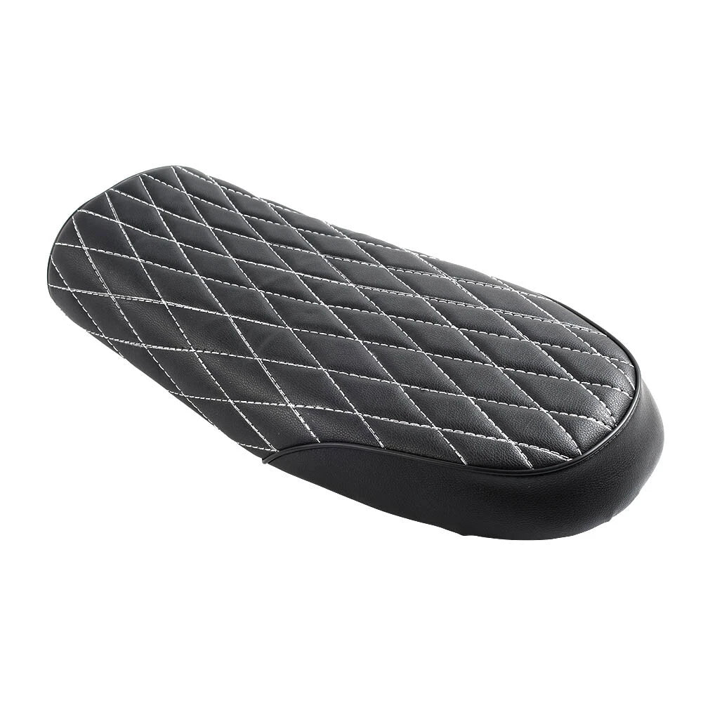 Black Universal Motorcycle Flat Saddle Seat for Yamaha, Honda