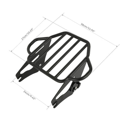 Detachable Backrest Sissy Bar Luggage Rack for Harley Street Glide (2009-2025)