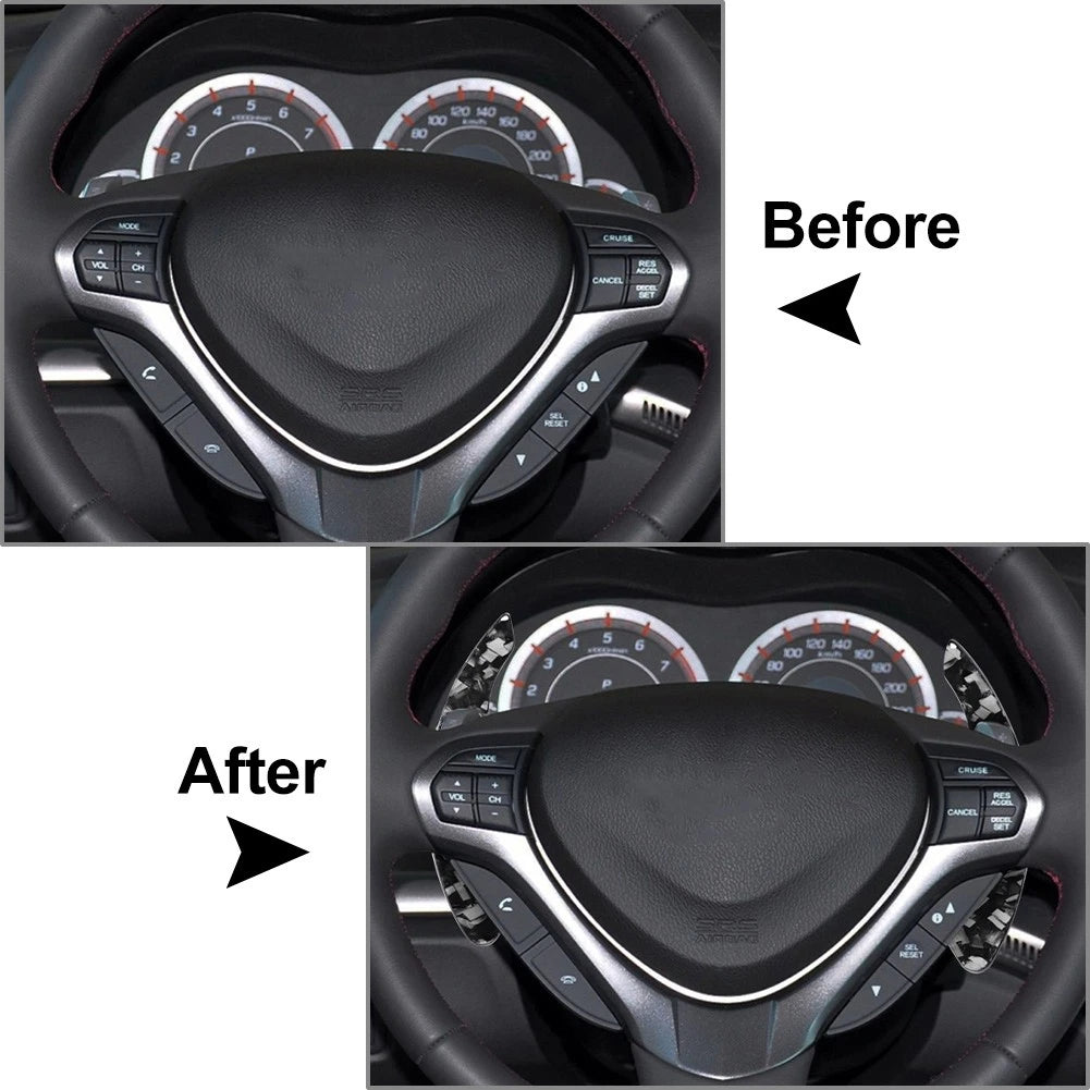 Steering Wheel Shifter Paddle Extensions for Honda Acura MDX ILX RDX TSX TLX