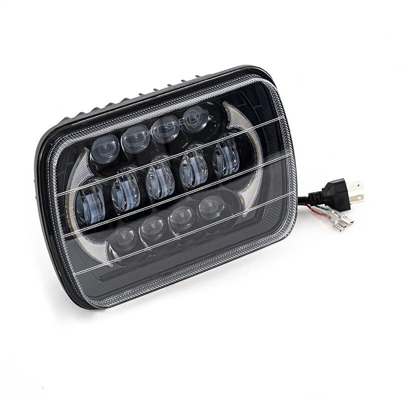 5x7" 7x6 LED Headlight Hi/Lo DRL for Ford E-100 E-150 E-250 E-350 Econoline