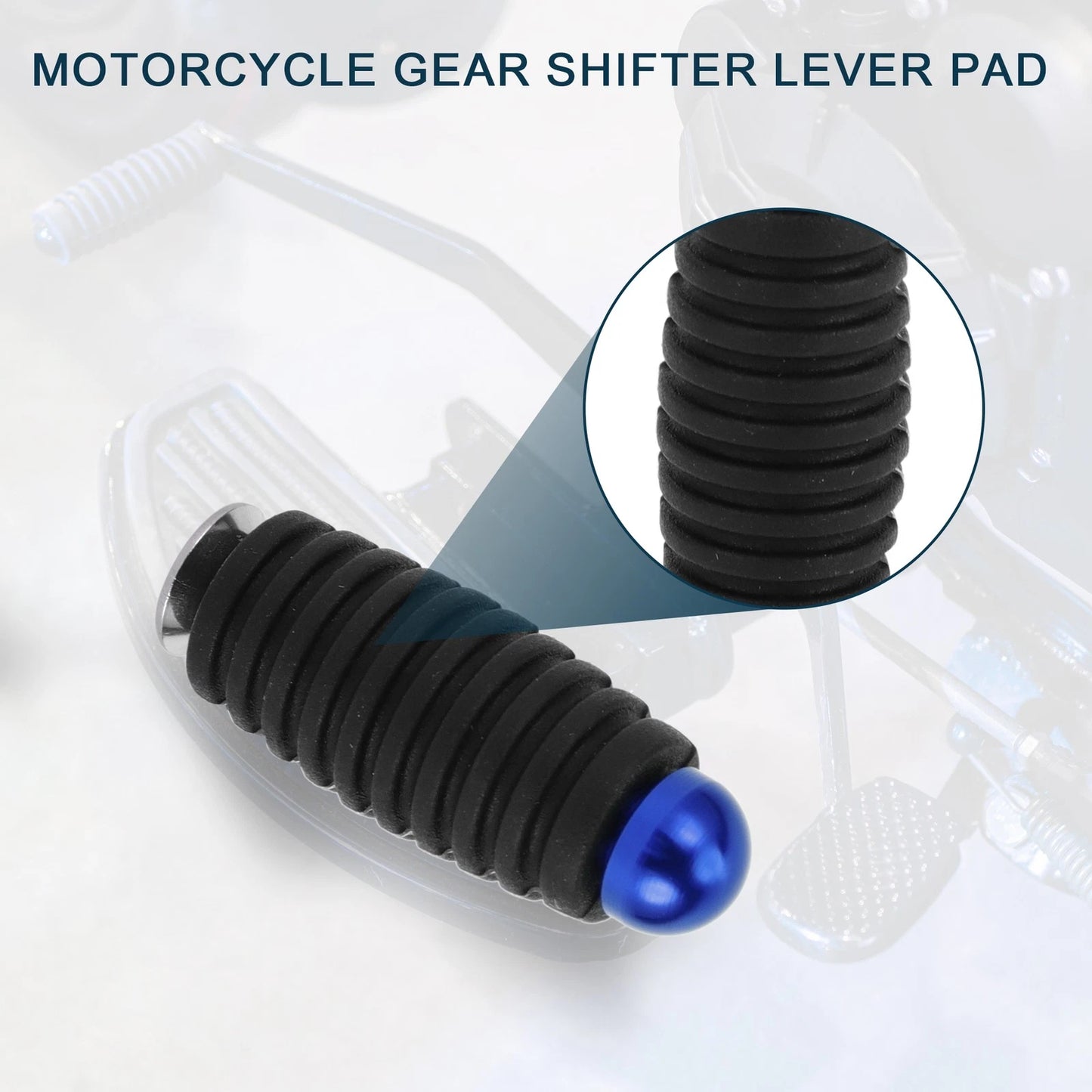 Gear Shifter Lever for Motorcycle Universal Blue Pad Rubber