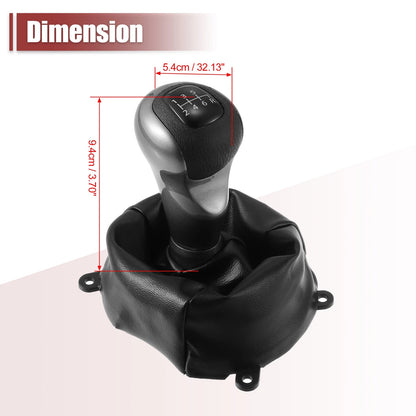 Manual Gear Shift Knob 6 Speed for Honda Civic (2006-2011) Black