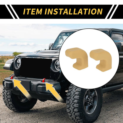 Car Bumper Tow Hook Covers for Jeep Wrangler JK JL Gladiator TJ (07-23)