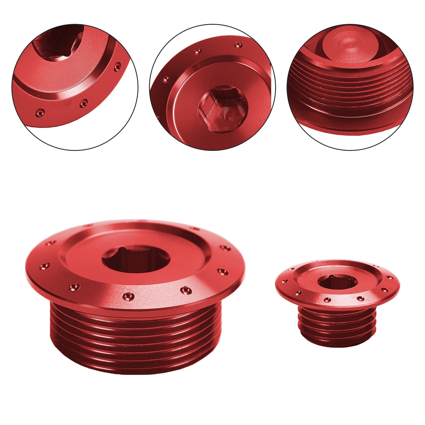 Crankcase Cover Kit - Red for Honda CRF 250/300L Rally (2021-2023)
