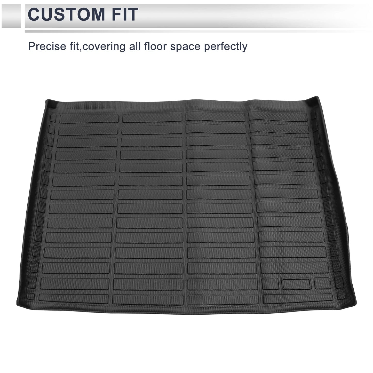 Cargo Liner Rear Trunk Mat Grid Pattern TPE for Chevrolet Suburban (2015-2020)