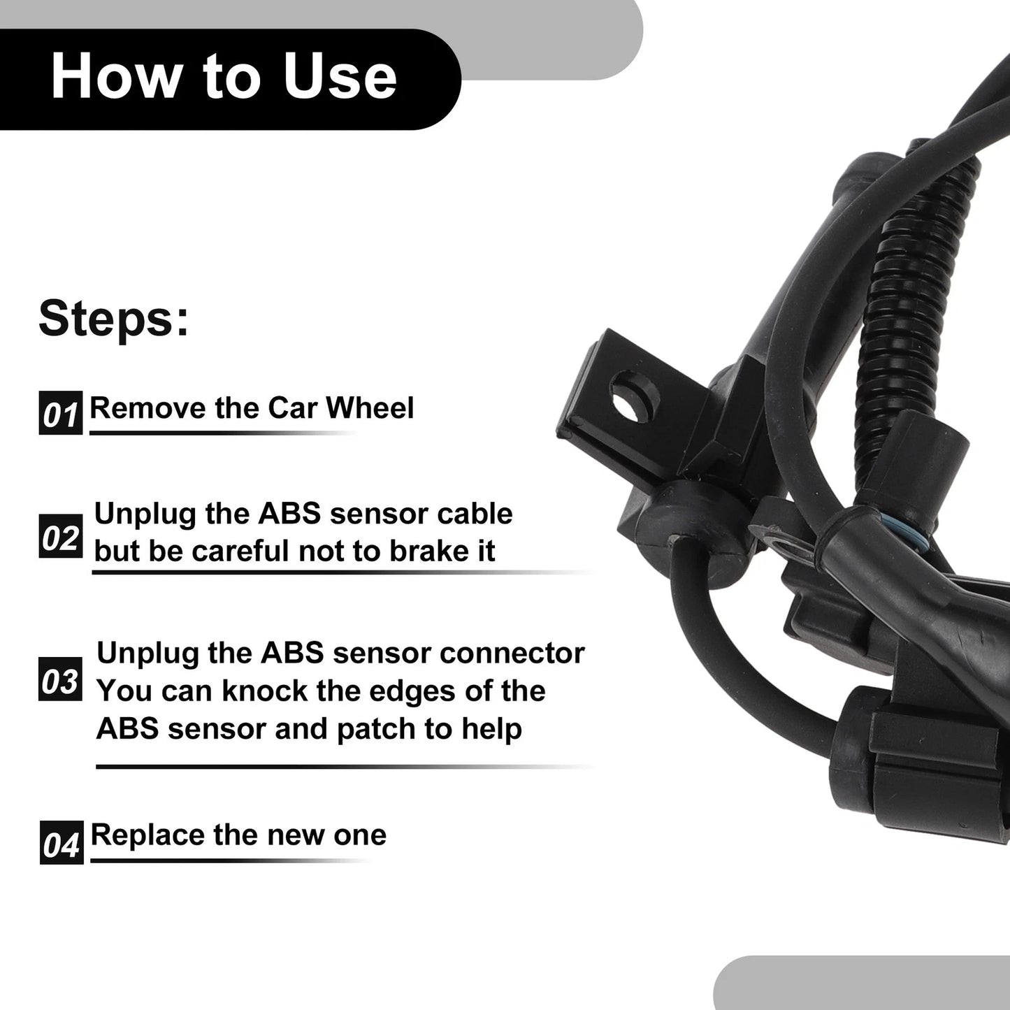 ABS Wheel Speed Sensor Kit for Ford (2005-2014) 1 x Front Left/Right