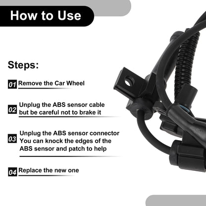 ABS Wheel Speed Sensor Kit for Ford (2005-2014) 1 x Front Left/Right