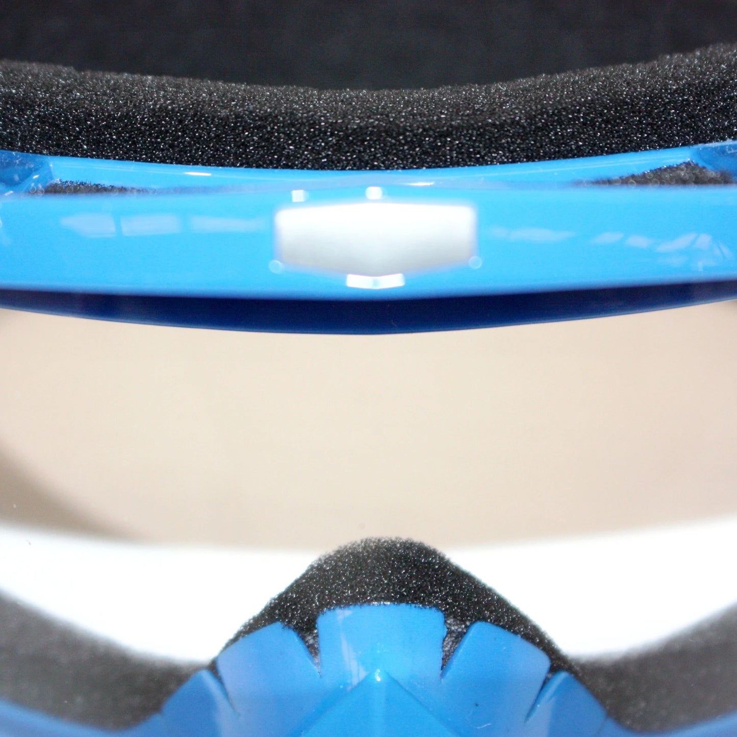 Clear Blue Motocross Goggles - Anti-Fog UV Protection for Dirt Bike