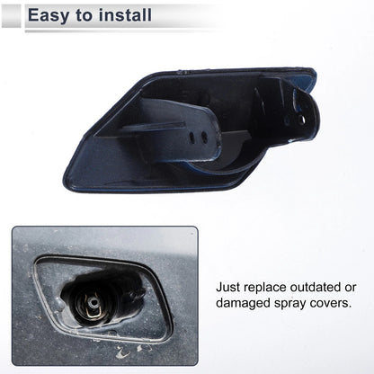 Front Right Bumper Headlight Washer Nozzle Cover Cap for BMW 320i Blue