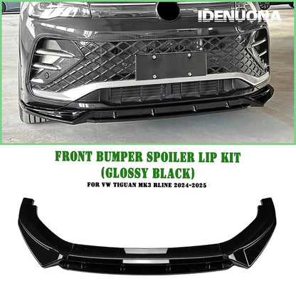 Front Bumper Spoiler Lip Kit for VW Tiguan MK3 Rline (2024-2025)