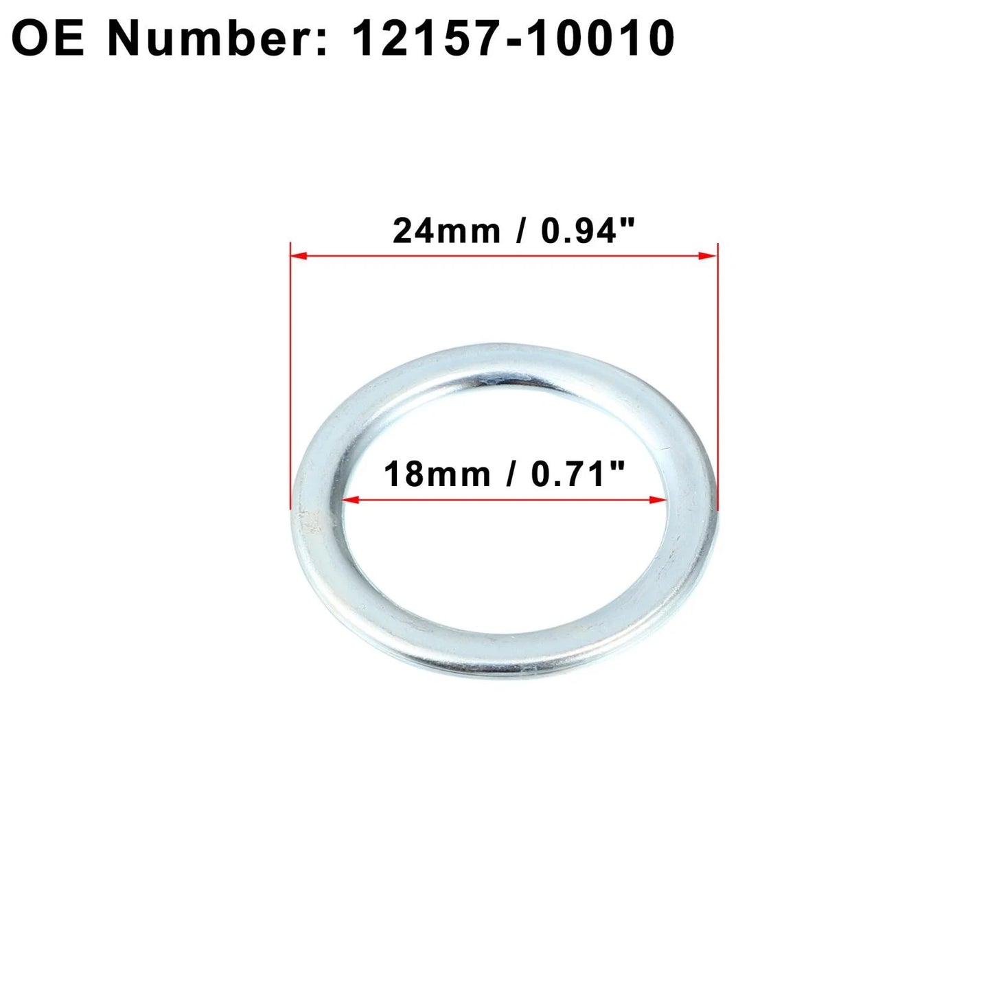 15 x M18 Engine Oil Drain Screw Gasket for Toyota Corolla (71–74)