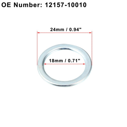 15 x M18 Engine Oil Drain Screw Gasket for Toyota Corolla (71–74)